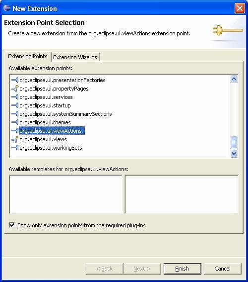 Eclipse Plugin Add Extention to Plugin Menifest