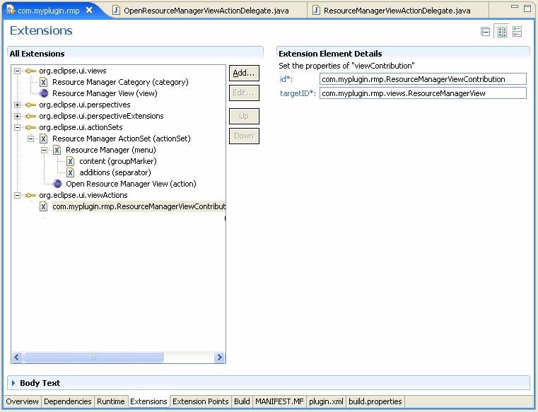 Eclipse Plugin Modify View contribution Attributes