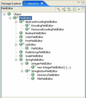 Eclipse Ready to use Field Editors.