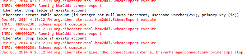 Fig - Console output