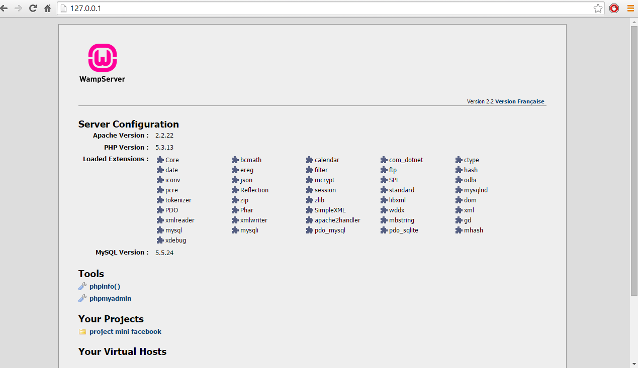 fig - WampServer Config