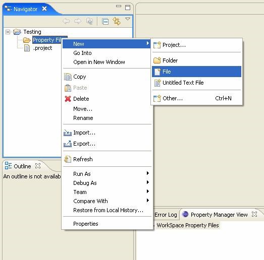 Create Property Files