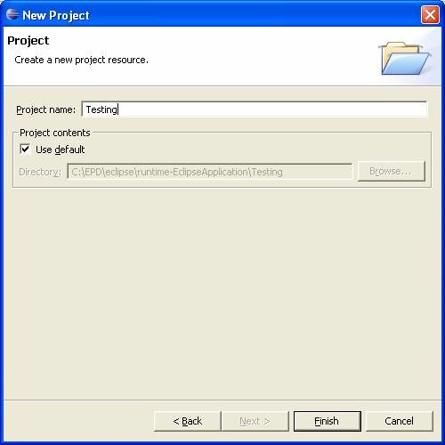 Give Name to the project