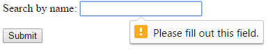 HTML5 search input example 