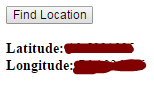 HTML5 getcurrentposition example