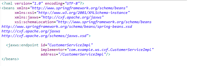 Fig - endpoint implementation of the web service