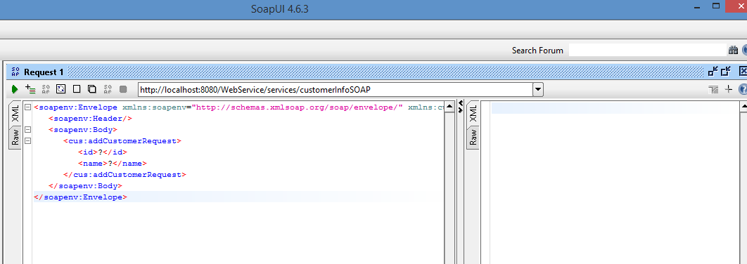 Figure - send the request through SOAPRequest