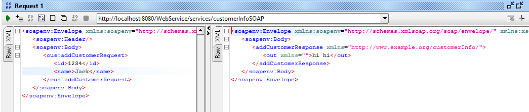 Fig - Sending id and name values