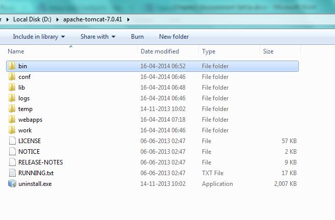 Tomcat Download Screen - 1