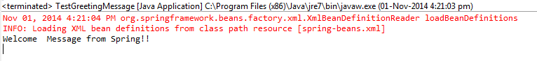 Run Spring Example Program
