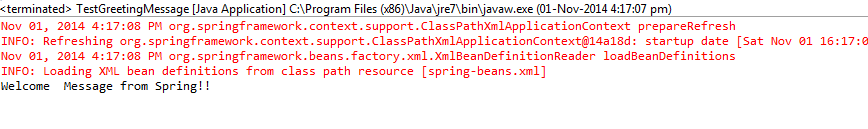 Run Spring example program - 2