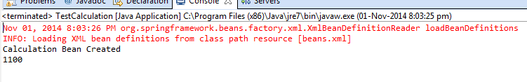 getBean() instantiated the object