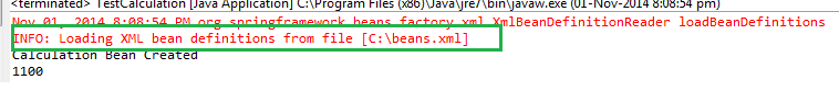 Path from where the beans configurations are loaded