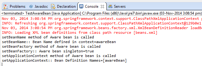 Sample Program output