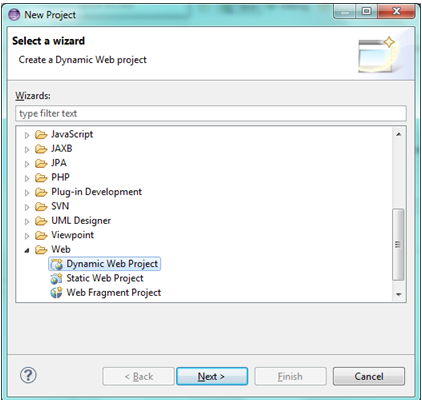Fig - Create a new Project