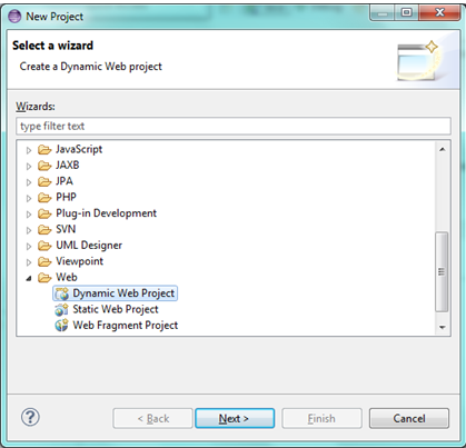 Fig - Create Web project