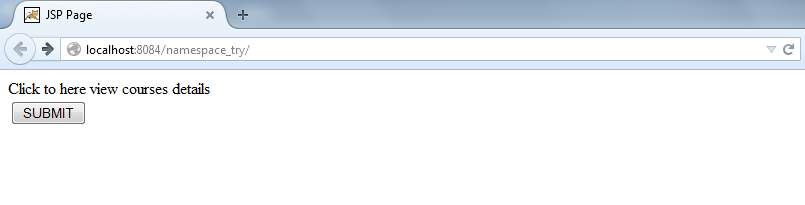 Figure: welcome page (first run) of application