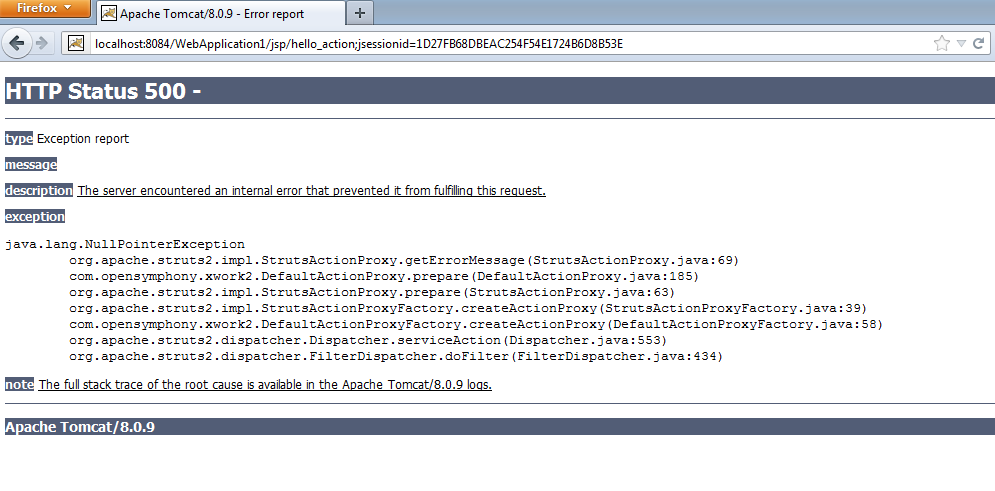 Figure: Resource missing error