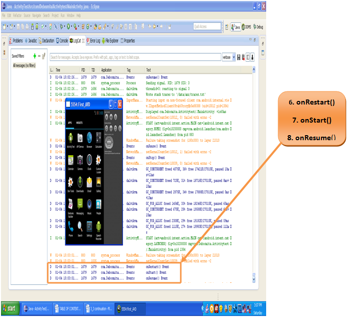Figure After re-launching the app.
